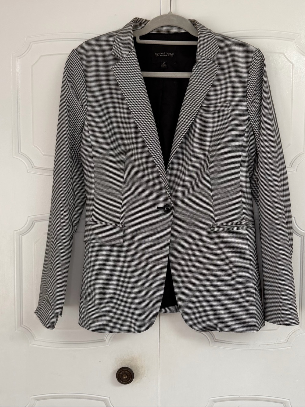 Banana Republic Women's Micro-Check Blazer - Picture 6 of 7
